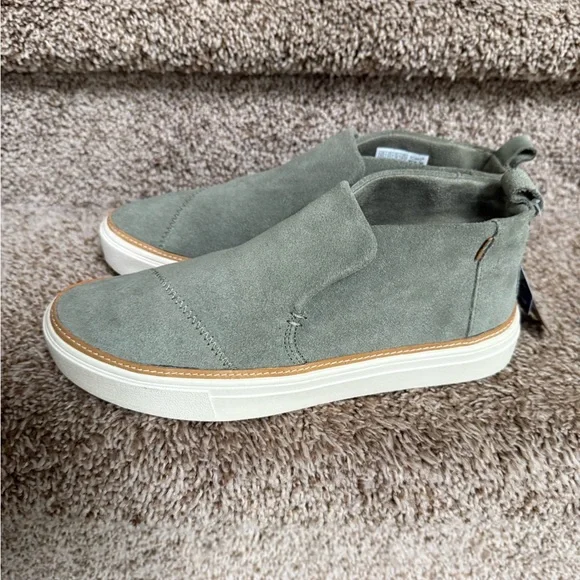 Toms Shoes Toms Paxton Womens Vetiver Grey Suede Slipon